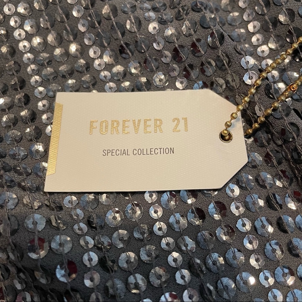 Forever 21 Special Collection Sequin and Beaded Micro Mini Dress Sz.M - Picture 12 of 16